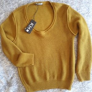 Mens karl mommoo knit pullover sweater